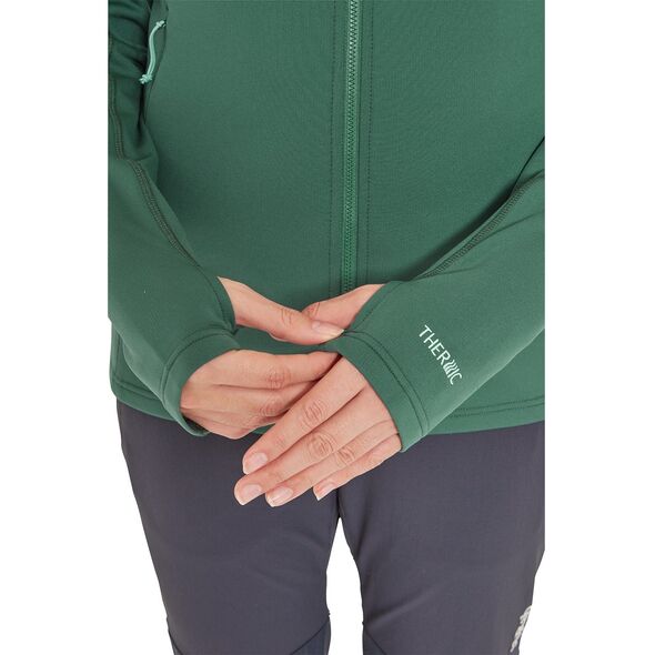 Γυναικεία μπλούζα superflux hoody-πράσινο slate-12 (m) RAB