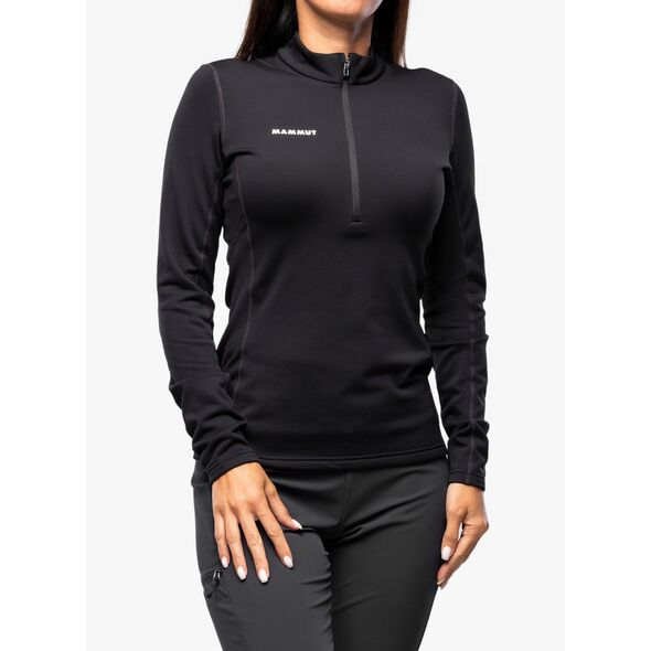 Γυναικεία μπλούζα χωρίς κουκούλα Mammut Aenergy ML Half Zip Pull - μαύρο
