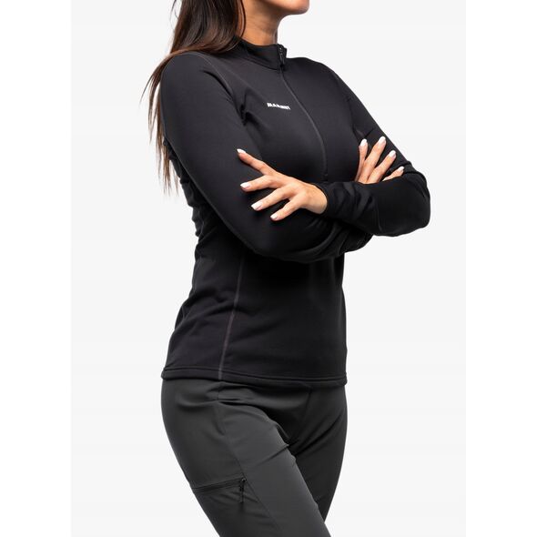 Γυναικεία μπλούζα χωρίς κουκούλα Mammut Aenergy ML Half Zip Pull - μαύρο