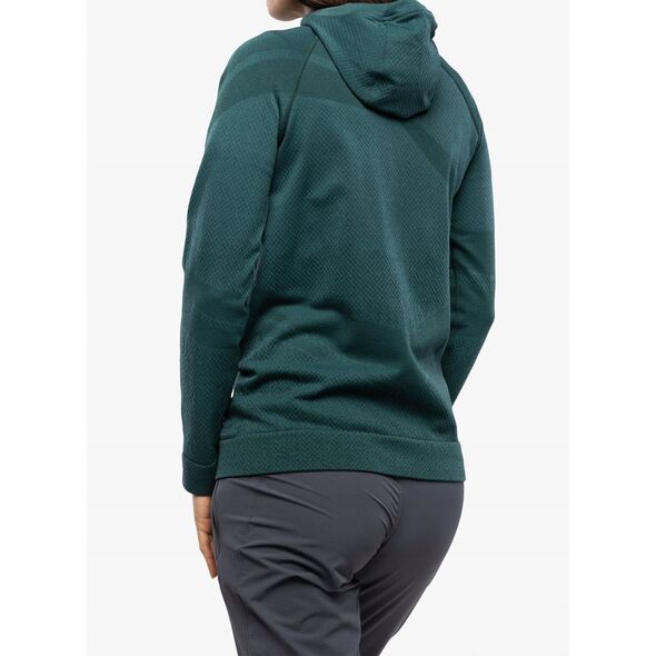 Γυναικεία μπλούζα με κουκούλα Brubeck Thermo Wool by Pustelnik - πράσινο