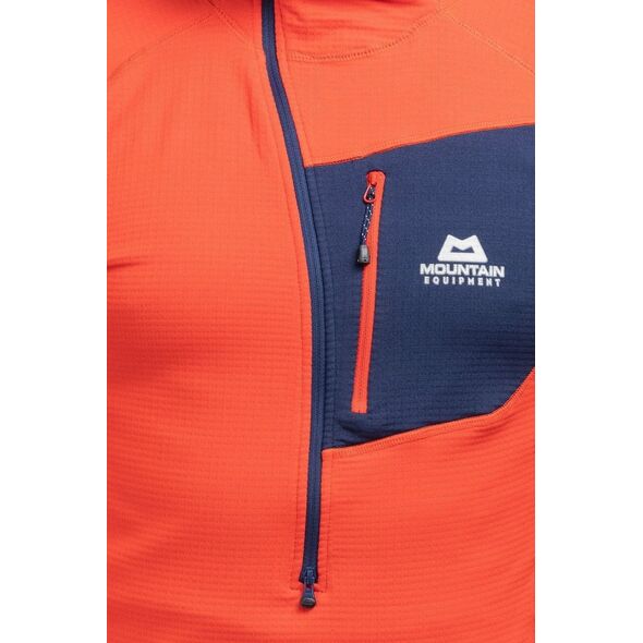 Φούτερ με κουκούλα και φερμουάρ eclipse t-magma-medieval blue-xl MOUNTAIN EQUIPMENT