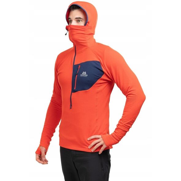 Φούτερ με κουκούλα και φερμουάρ eclipse t-magma-medieval blue-xl MOUNTAIN EQUIPMENT