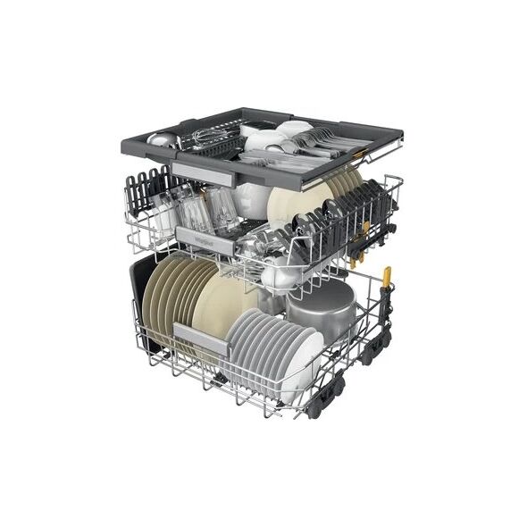 Whirlpool Dishwasher | W7F HS51 | Free standing | Width 60 cm | Number of place settings 15 | Number of programs 8 | Energy efficiency class B | AquaStop function | White