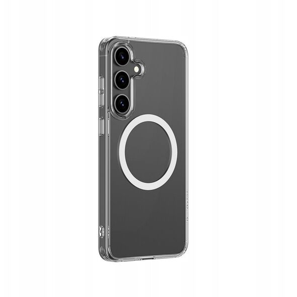 Θήκη σιλικόνης AMAZINGTHING Minimal Mag Case με μαγνητικό δακτύλιο για Samsung Galaxy S25+ - διαφανές