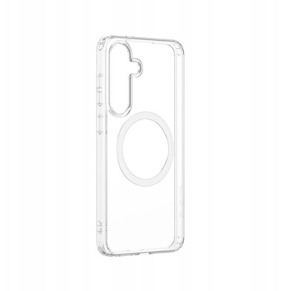 Θήκη σιλικόνης AMAZINGTHING Minimal Mag Case με μαγνητικό δακτύλιο για Samsung Galaxy S25+ - διαφανές
