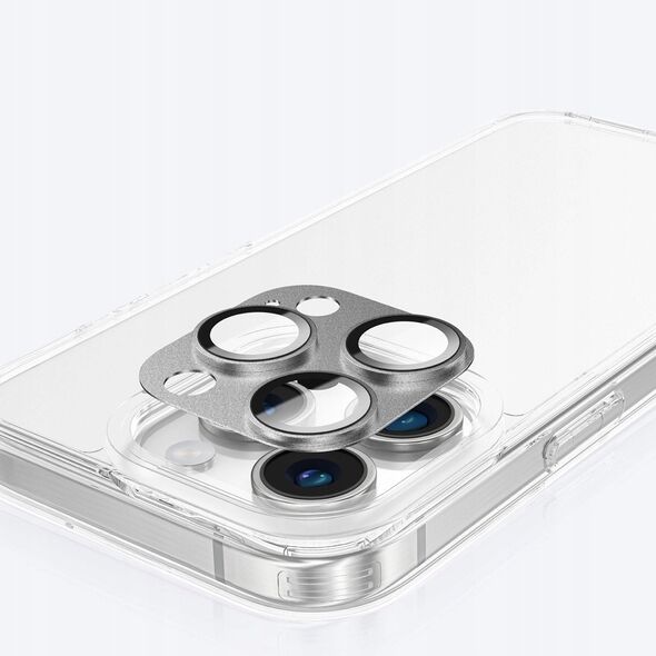 Tempered Glass AMAZINGTHING Aviation-Grade Alloy Lens για την κάμερα του iPhone 16 Pro / 16 Pro Max - γκρι