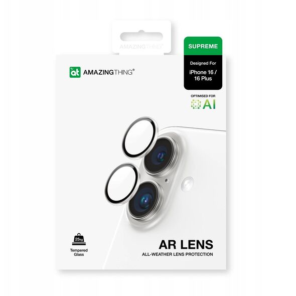 Tempered Glass AMAZINGTHING AR 2 Lens Glass Full Clear για iPhone 16 / 16 Plus - διαφανές