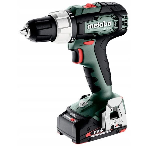 Φορητό εργαστήριο METABO.SB 18 L + 2 μπαταρίες Li-Ion 18V/2.0 Ah με φορτιστή SC 30 + 74 στοιχεία