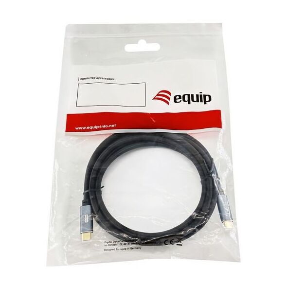 Equip Kabel USB-C 3.2 -> C       St/St  3.00m 5A 4K/60Hz  si