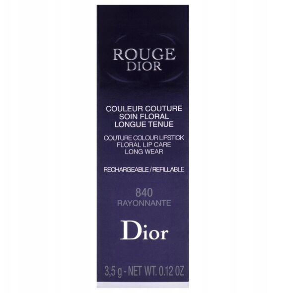 Christian Dior, Couture Colour, Velvet, Cream Lipstick, 840, Rayonnante, Επαναγεμιζόμενο, 3.5 ml Για Γυναίκες