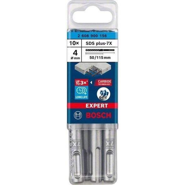 Wiertło Bosch Bosch Expert hammer drill SDS-plus-7X, 4mm, 10 pieces (working length 50mm)