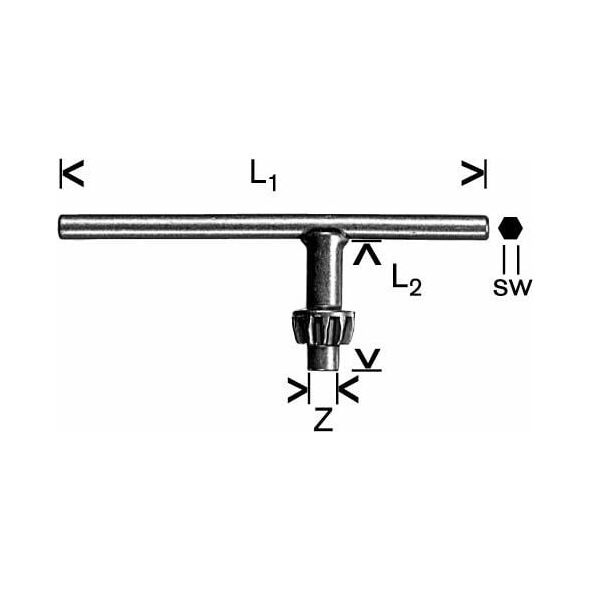 Bosch BOSCH KLUCZ DO ZĘBATYCH UCHWYTÓW WIERTARSKICH G B1607950028 - 1607950028