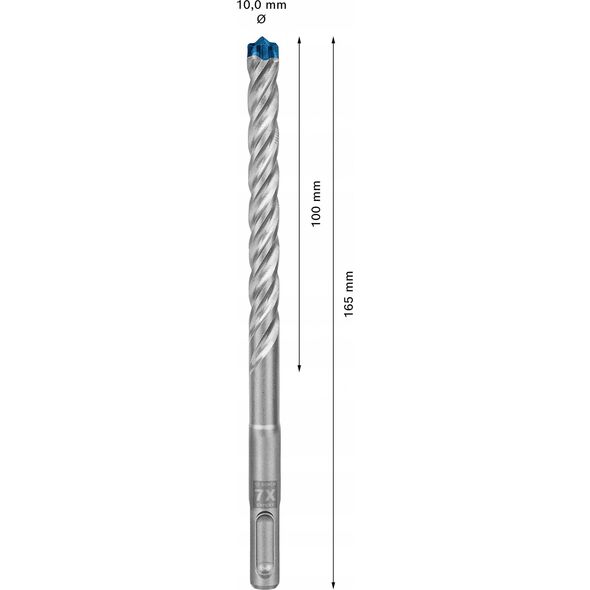 Wiertło Bosch Bosch hammer drill bit SDS plus-7X 10x100x165mm 10pcs - 2608900170 EXPERT RANGE
