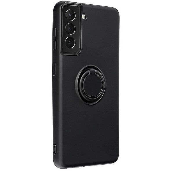 Θήκη Σιλικόνης Mocco Pastel Ring για Samsung Galaxy S22 Plus 5G Μαύρο