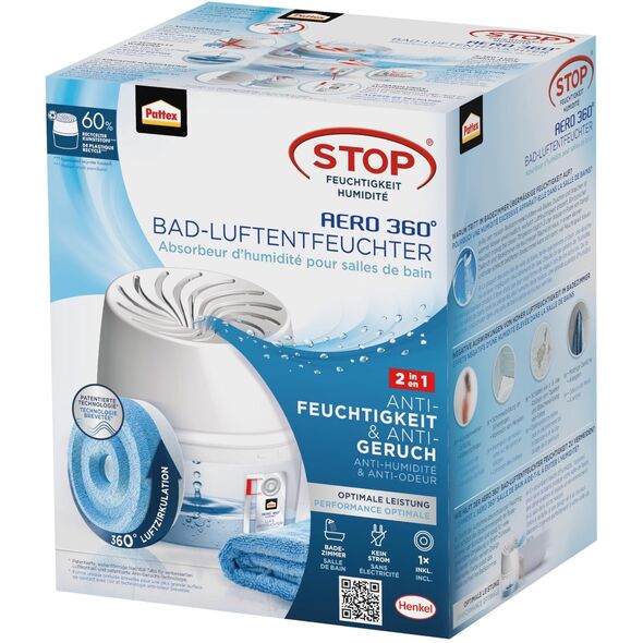 Συσκευή αφύγρανσης Pattex AERO BAD με 450g ταμπλέτα