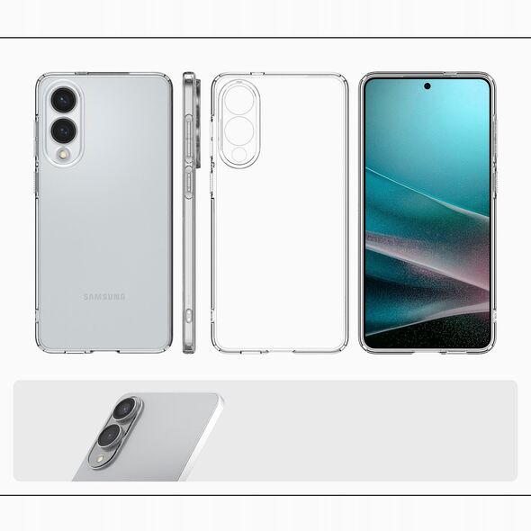 Spigen Crystal Flex, κρυστάλλινο καθαρό - Samsung Galaxy S25 Edge