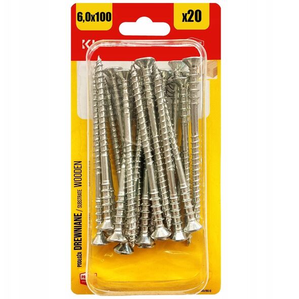 ΒΙΔΕΣ ΞΥΛΟΥ REG TORXWKSS 6.0X100 20ΤΕΜ