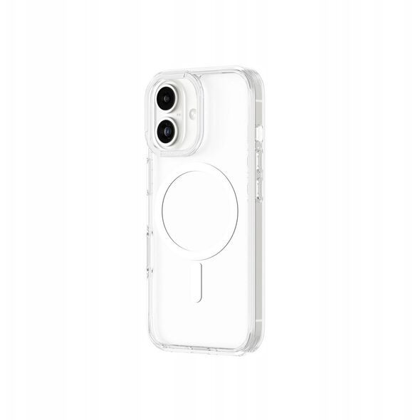 Θήκη σιλικόνης AMAZINGTHING Minimal Mag Case με μαγνητικό δακτύλιο για iPhone 16 - διαφανής