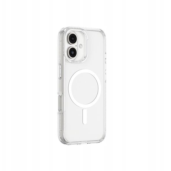 Θήκη σιλικόνης AMAZINGTHING Titan Pro Mag Case με μαγνητικό δακτύλιο για iPhone 16 - διαφανής