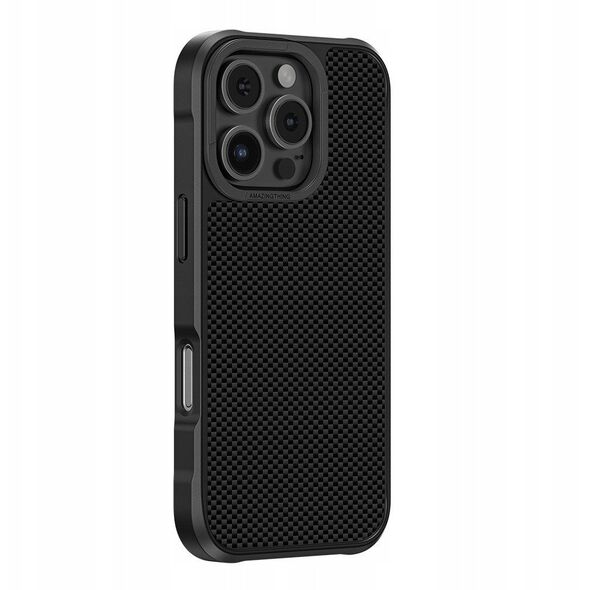 Θήκη θωράκισης AMAZINGTHING Titan Max Case με ίνες αραμιδίου 1500D για iPhone 16 Pro - μαύρο