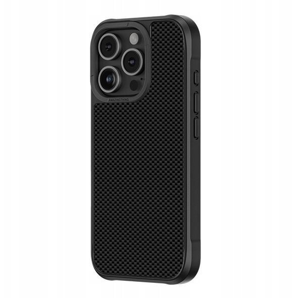 Θήκη θωράκισης AMAZINGTHING Titan Max Case με ίνες αραμιδίου 1500D για iPhone 16 Pro - μαύρο