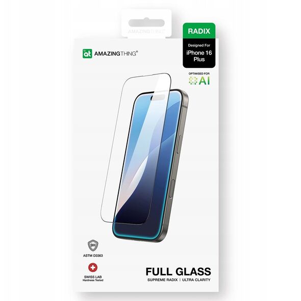 Tempered Glass AMAZINGTHING Radix Full Glass για iPhone 16 Plus