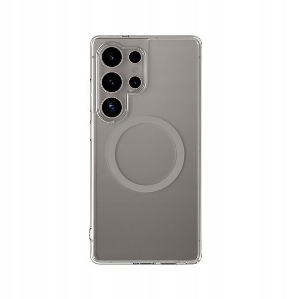 Θήκη σιλικόνης AMAZINGTHING Minimal Mag Case με μαγνητικό δακτύλιο για Samsung Galaxy S25 Ultra - γκρι
