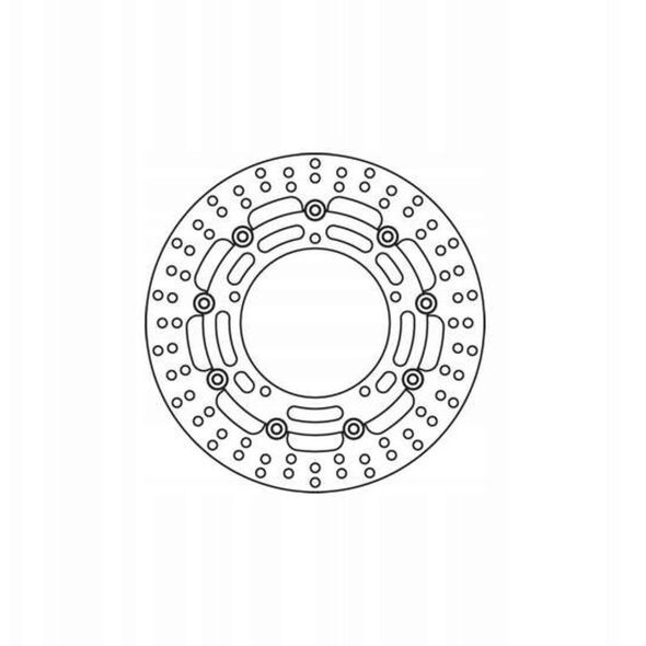 Πλωτός δίσκος φρένων εμπρός, 298/132x5mm 5x150mm, διάμετρος οπών στερέωσης 8,3mm, απόσταση 0 ταιριάζει σε: YAMAHA FJ-09 321/321 ABS/600/600 (Diversion ABS)/600 (Diversion)/600F (Diversion ABS)