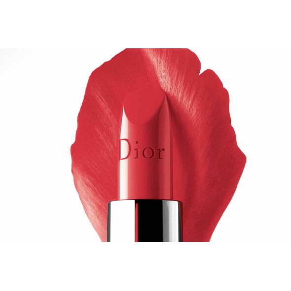 Christian Dior, Κουλτούρα Χρώμα Λουλουδιών, Σατινέ Φινίρισμα, Κρεμώδες Κραγιόν, 080, Κόκκινο Χαμόγελο, Επαναγεμιζόμενο, 3.5 g Για Γυναίκες