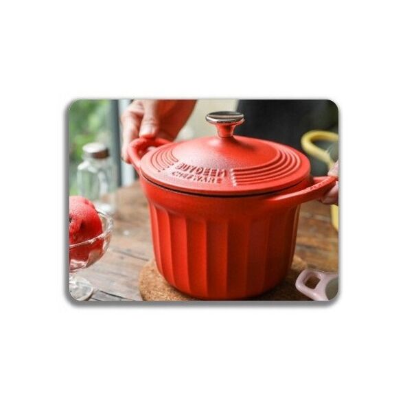 Σμάλτο χυτοσίδηρο BUYDEEM 1,8L, μοντέλο CP541, χρώμα Koi Red