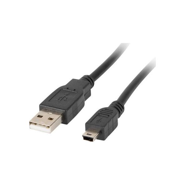 Kabel USB Lanberg USB-A - 1.8 m Czarny (CA-USBK-10CC-0018-BK)