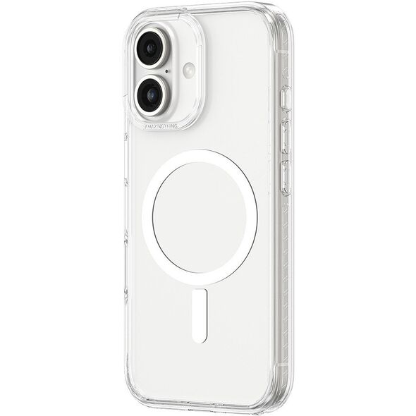 Θήκη σιλικόνης AMAZINGTHING Titan Pro Mag Case με μαγνητικό δακτύλιο για iPhone 16 Plus - διαφανές