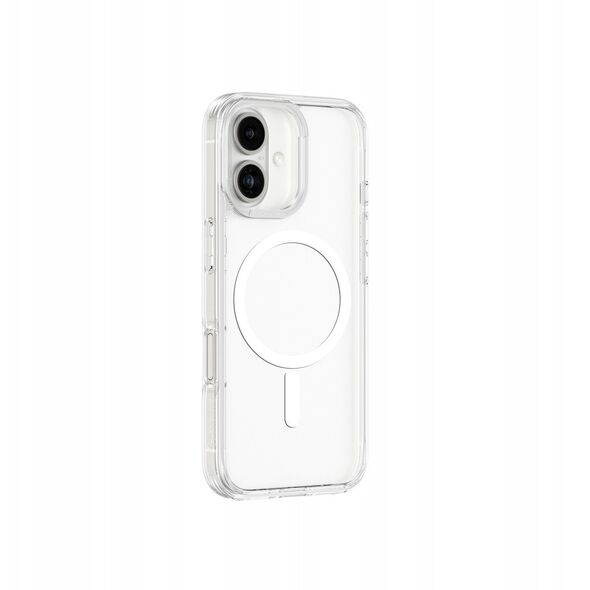 Θήκη σιλικόνης AMAZINGTHING Minimal Mag Case με μαγνητικό δακτύλιο για iPhone 16 Plus - διαφανές