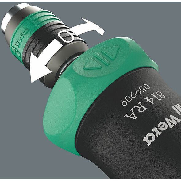 Wera Kraftform Kompakt Pistol RA-R 1, Κατσαβίδι με καστάνια και μύτες 7 τεμαχίων