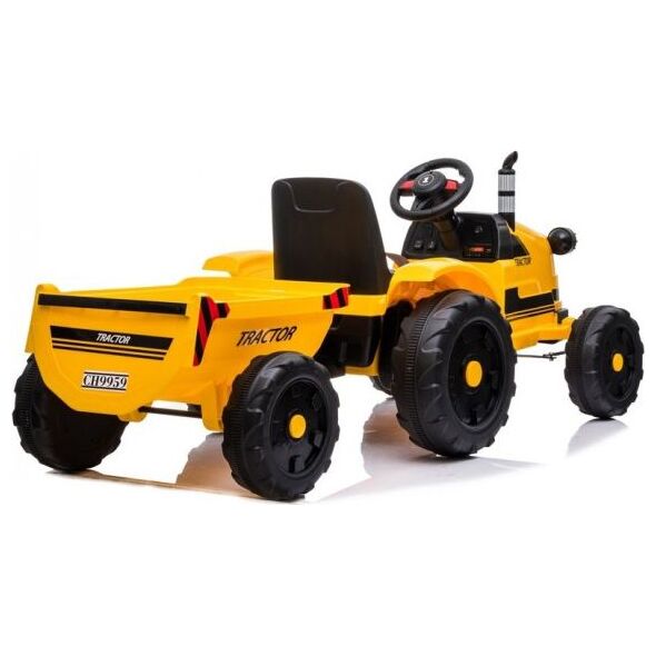 Lean Cars Traktor na Akumulator z Przyczepą CH9959 Żółty