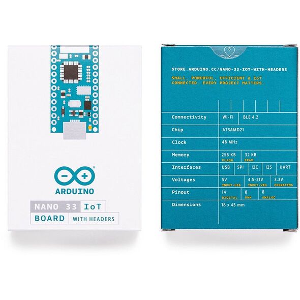 Arduino Nano 33 IoT με συνδέσεις
