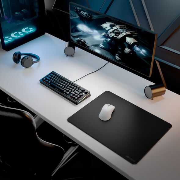 Glorious Gaming Glorious Mouse Pad 2 XL - Ραμμένο - Μαύρο, Μαύρο, Μονοχρωματικό, Ύφασμα, Καουτσούκ, Αντιολισθητική βάση, Gaming mouse pad