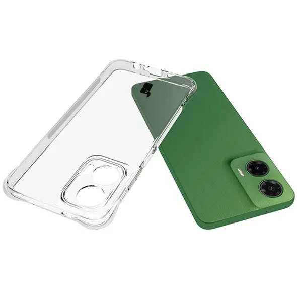 Elastyczne etui + 2x folia na ekran Bizon Case Clear Pack do Motorola Moto G35 5G