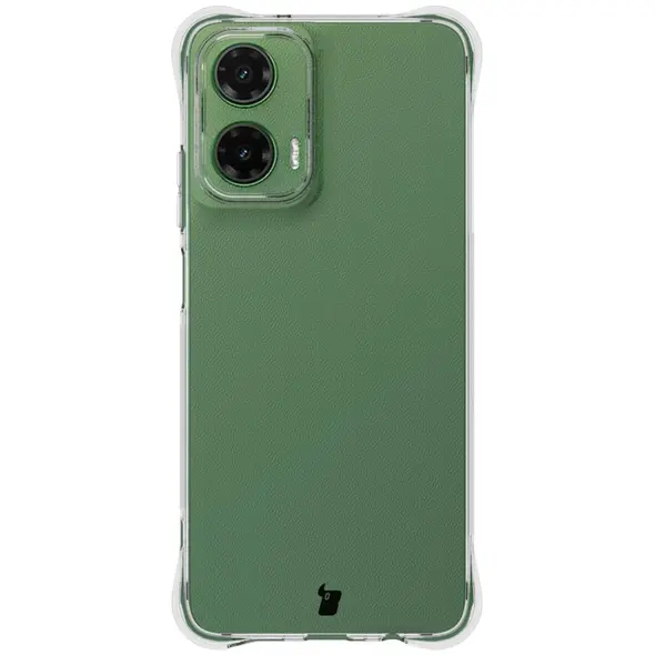 Elastyczne etui + 2x folia na ekran Bizon Case Clear Pack do Motorola Moto G35 5G