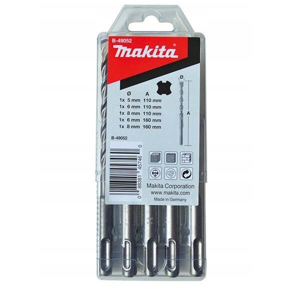 Σετ τρυπανιών MAKITA MAKITA B-49052 SDS-VPLUS Nr2 5 τεμ.
