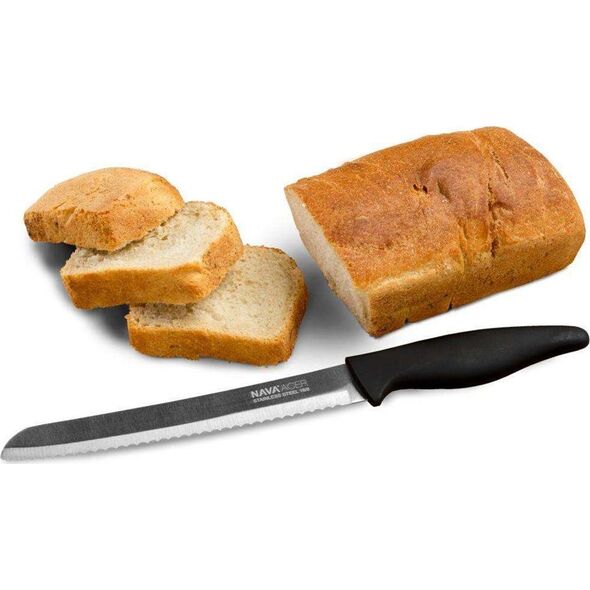 NAVA Nóż kuchenny stalowy DO CHLEBA pieczywa bułek bagietek ACER 32,5 cm