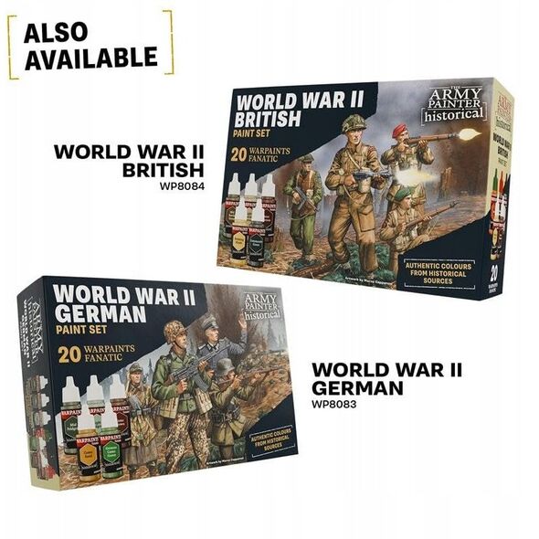 The Army Painter: Historical - World War II - American Paint Set