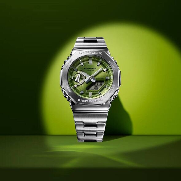 Zegarek G-SHOCK Zegarek Casio G-Shock GM-2110D-3AER G-Steel męski .