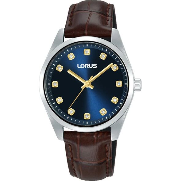 Zegarek damski Lorus RG329XX9 CYRKONIE brązowy