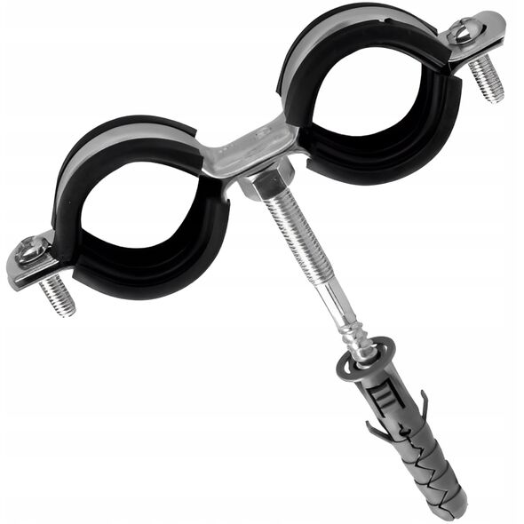 Διπλός σφιγκτήρας UDG με επένδυση 3/8 (15-18mm) KPL M8 γαλβανισμένο