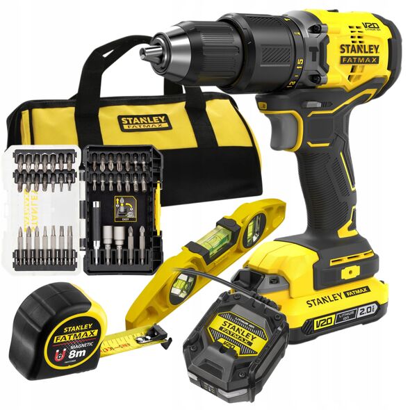 v20 18v κρουστικό δράπανο STANLEY 1x2ah μαλακή τσάντα