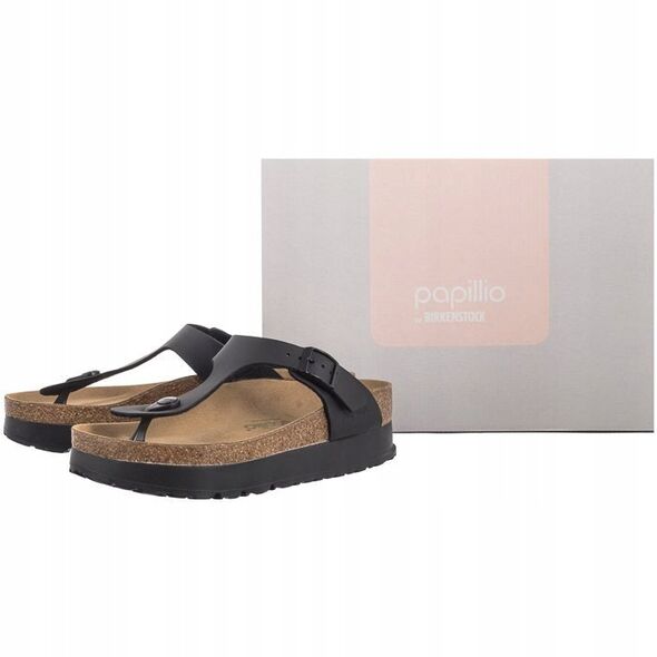 Birkenstock Papillio Gizeh Platform Vegan 1027367 Μαύρο 38