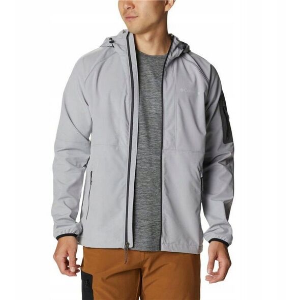 Columbia Tall Heights Hooded Softshell Jacket 1975591039 szary L