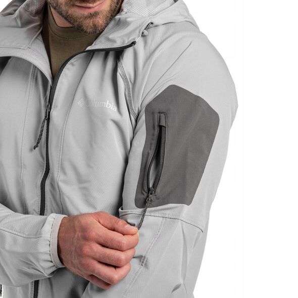 Columbia Tall Heights Hooded Softshell Jacket 1975591039 szary L