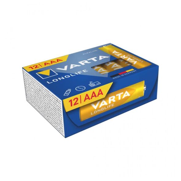 Μπαταρία Alkaline Varta Longlife AAA LR03 Plastic Free (12 τεμ.) 4008496129911 4008496129911 έως και 12 άτοκες δόσεις